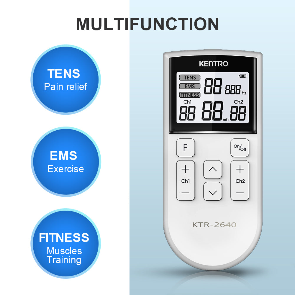 Kentro KTR-2640 TENS & EMS Physiotherapy Device – Dual Channel Pain Relief Machine