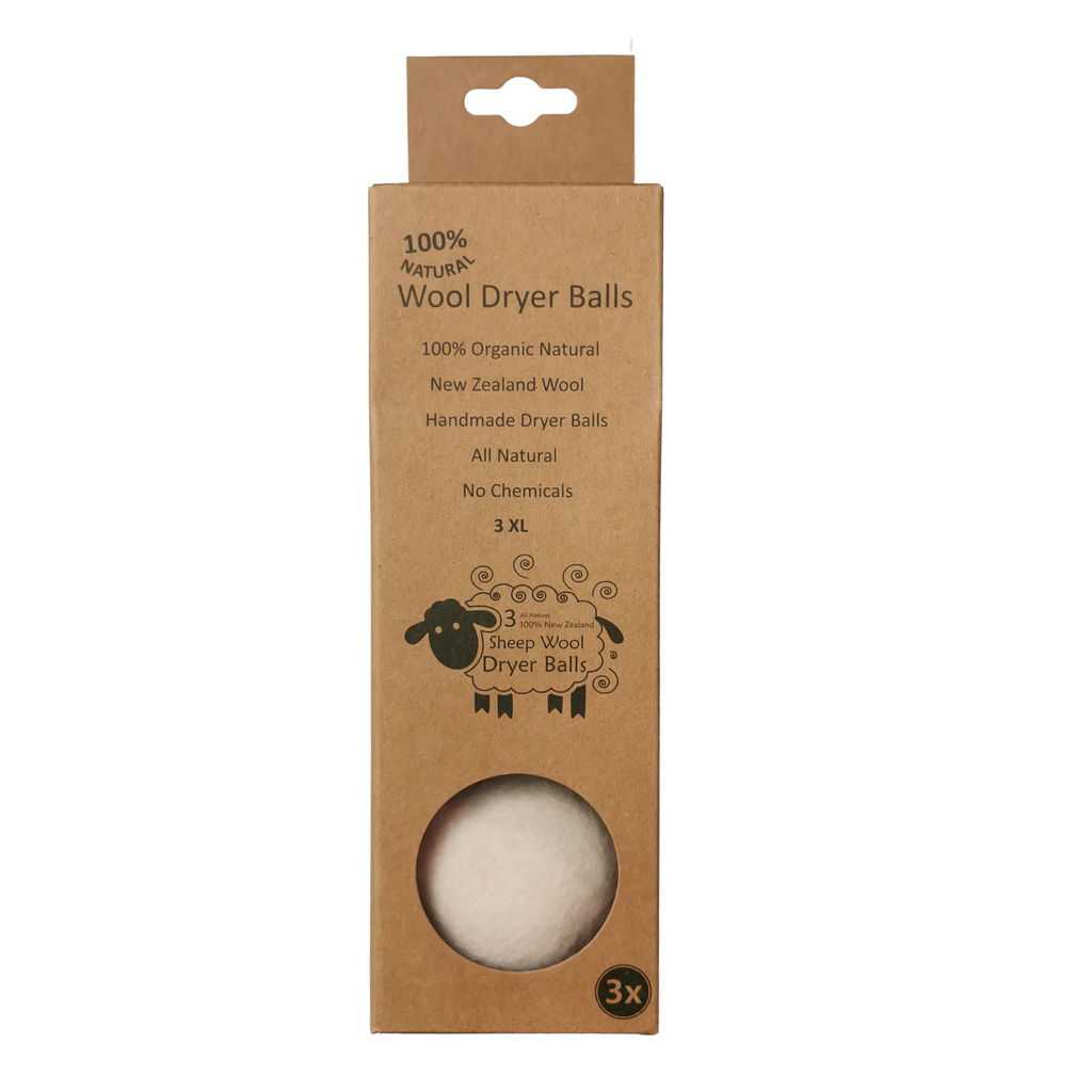 Premium 100% New Zealand Wool Dryer Balls – Natural Fabric Softener, Reduces Drying Time & Static